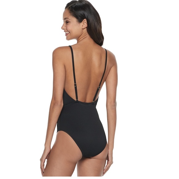 Ribbed knot front cutout 1 piece 1U - Picture 2 of 4